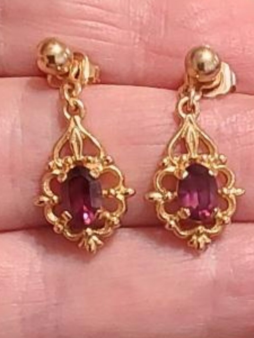 Vintage Avon "Venetian Lace" Post-back Earrings